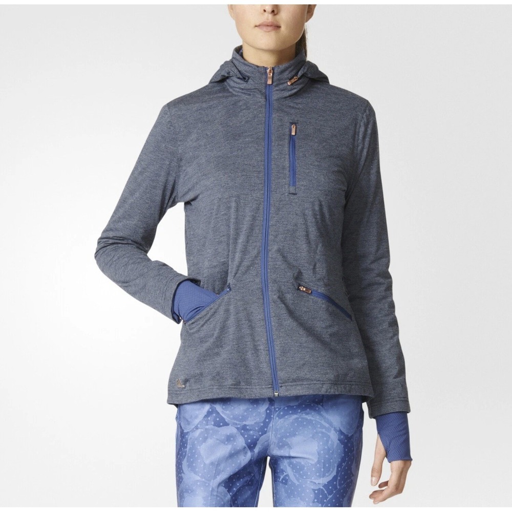 Adidas Womens Climaproof Softshell Golf‎ Sports Jacket with Hood - L